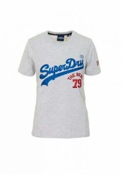 Superdry VINTAGE LOGO SOURCE - Print T-shirt - Grey