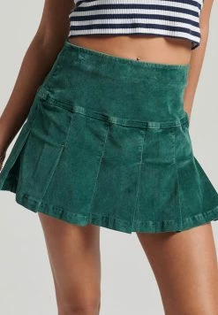 Superdry Pleated Skirt - Enamel Green