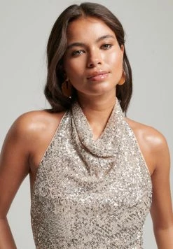 Superdry SEQUIN HALTER - Cocktail Dress / Party Dress - Silver Deco Sequin 9 Superdry SEQUIN HALTER - Cocktail Dress / Party Dress - Silver Deco Sequin -Superdry Shop 50ec31d7b7f94f408c447fc76f89f87c