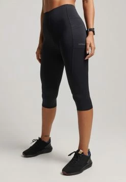 Superdry CROPPED - Shorts - Black