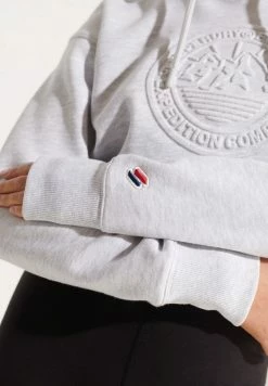 Superdry EXPEDITION EMBOSSED BOXY - Hoodie - Ice Marl -Superdry Shop 51463e7997c8480897feefbcdaa335b5