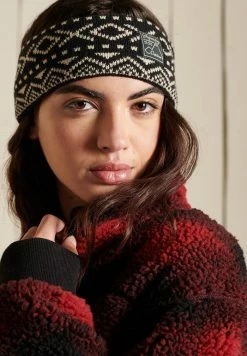 Superdry Ear Warmers - Mono Jacquard