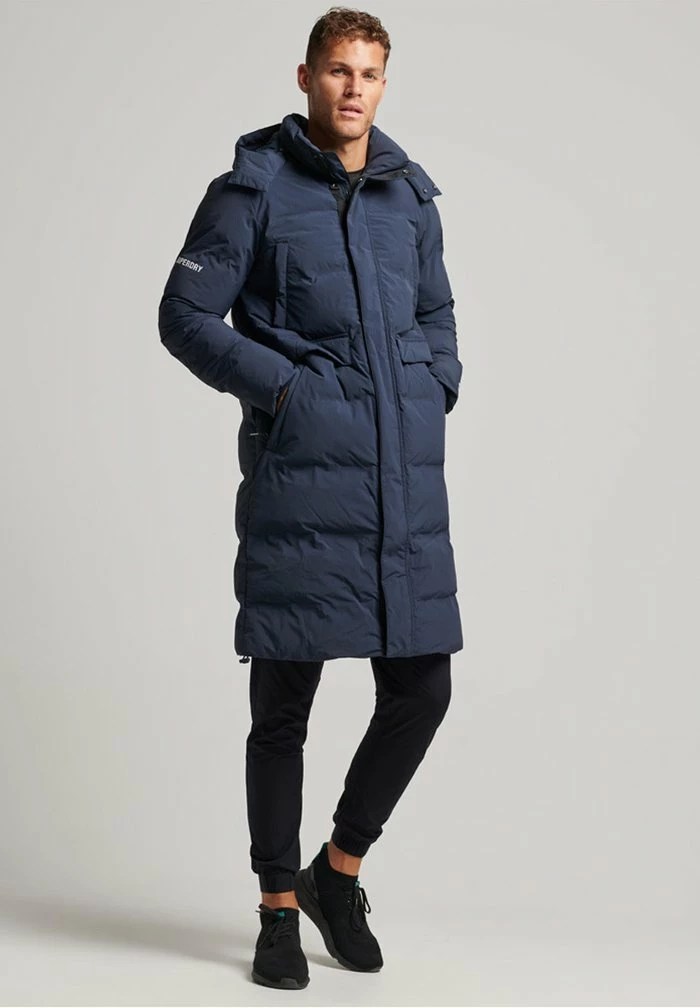 Superdry SPORT LONGLINE - Winter Coat - Truest Navy 2 Superdry SPORT LONGLINE - Winter Coat - Truest Navy - Image 2