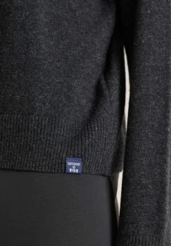 Superdry Jumper - Carbon Charcoal Marl -Superdry Shop 51b0667868bd49b085612c3c42056906