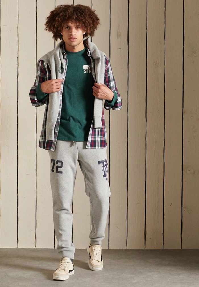 Superdry TRACK & FIELD LONG SLEEVE TOP - Long Sleeved Top - Pine Marl 1 Superdry TRACK & FIELD LONG SLEEVE TOP - Long Sleeved Top - Pine Marl