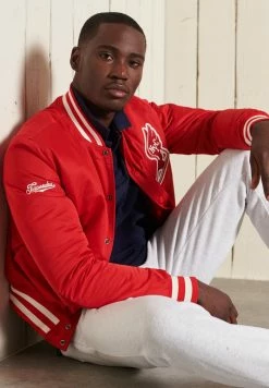Superdry Bomber Jacket - Campus Red -Superdry Shop 524c2b3e69f541f8b940932de193d47c