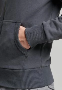 Superdry VINTAGE LOGO TONAL - Zip-up Sweatshirt - Charcoal -Superdry Shop 52710cdb2731422f8ed5bdde9d1d7a54