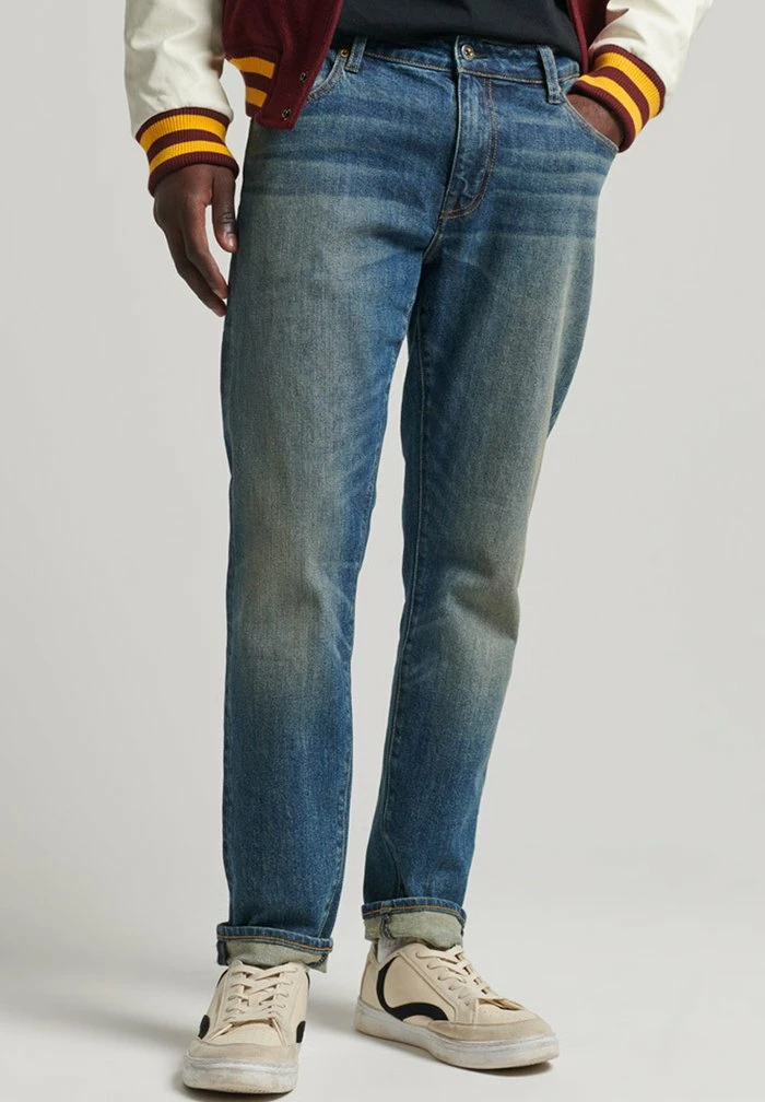Superdry Slim Fit Jeans - Rivington Blue Vintage 1 Superdry Slim Fit Jeans - Rivington Blue Vintage