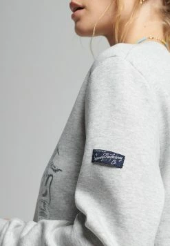 Superdry VINTAGE LOGO SEASONAL - Sweatshirt - Light Grey Marl -Superdry Shop 528db017d51a4ba2a85181e85870cc70