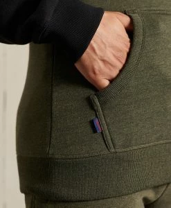 Superdry Hoodie - Olive Marl Black -Superdry Shop 52c2cffcad77431da9ca71c4ce347f54