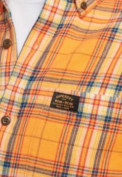 Superdry HERITAGE LUMBERJACK - Shirt - Yellow -Superdry Shop 52c63c7e18564f5fa0d7eef01eb7fa64