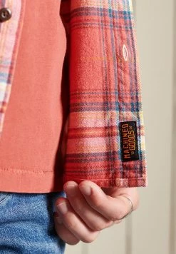 Superdry HERITAGE LUMBERJACK - Shirt - Mottled Dark Red -Superdry Shop 52cb59fe5ba04a6eb26d1edfe72dbe39