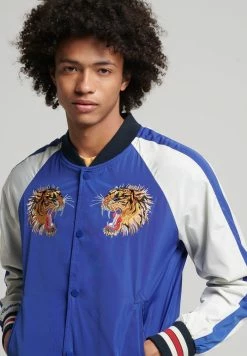 Superdry SUIKA - Bomber Jacket - Mazarine Blue -Superdry Shop 52cccea15a804ee7bb6fe331a4fd5825