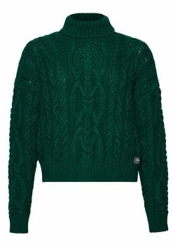 Superdry VINTAGE HIGH NECK - Jumper - Pine Green -Superdry Shop 530d44660c4c4b46b51b64f85a17bfe2