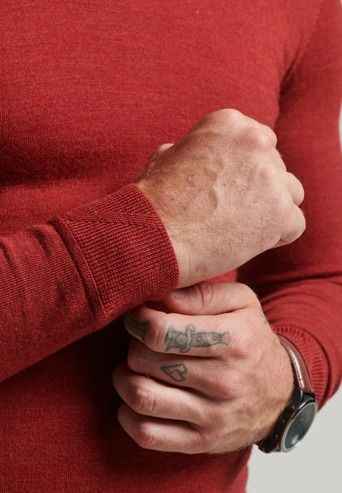 Superdry MERINO - Jumper - Furnace Red Marl 4 Superdry MERINO - Jumper - Furnace Red Marl - Image 4