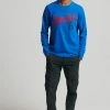 Superdry VINTAGE LOGO INTEREST - Long Sleeved Top - Voltage Blue