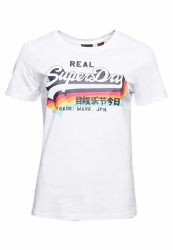 Superdry VINTAGE - Print T-shirt - Optic -Superdry Shop 534c9df07f26477dbb74385f64cea1a5