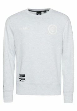 Superdry COLLEGE ARCH OVERSIZED CREW - Sweatshirt - Ice Marl -Superdry Shop 5399743c165547e5bfd5de01e3698ced