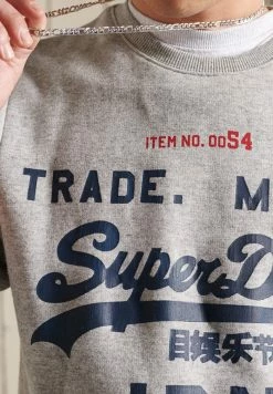 Superdry Sweatshirt - Athletic Grey Marl -Superdry Shop 539cb26c73934362bec80ea1e90469cf