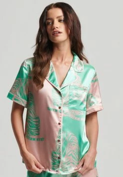 Superdry SHORT SLEEVE - Pyjama Top - Mixed Tiger