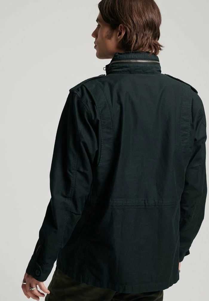 Superdry VINTAGE M65 MILITARY - Light Jacket - Jet Black 2 Superdry VINTAGE M65 MILITARY - Light Jacket - Jet Black - Image 2