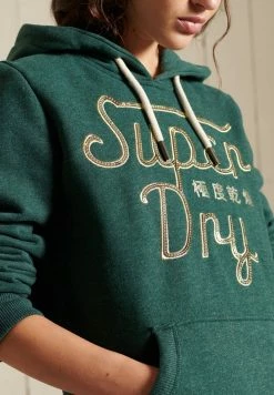 Superdry SCRIPT STYLE WORKWEAR - Sweatshirt - Pine Marl -Superdry Shop 54025ae48cf6483092ecfbd202078d95