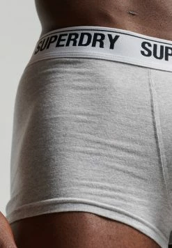 Superdry 3 PACK - Boxer Shorts - Black Grey Optic -Superdry Shop 5457cca7cb0f4489ae6e0afa2f766176
