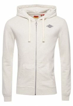 Superdry Zip-up Sweatshirt - Cadet Grey Marl -Superdry Shop 5475d729caf146d192afbdb99b6ebd3d
