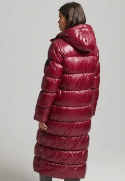 Superdry LONGLINE PUFFER - Winter Coat - Dark Berry -Superdry Shop 54c916029ad745348cf83858f3981475