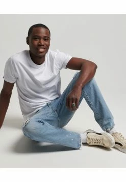 Superdry Jeans Tapered Fit - Beak Beat Up Blue -Superdry Shop 5508acbf149b4c86a6ff05c30a2c8bd8