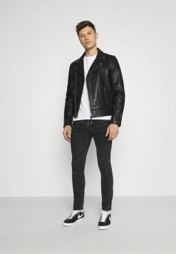 Superdry MOTO BIKER - Leather Jacket - Black -Superdry Shop 55160088ef7b4722a0873821238d7d6a