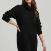 Superdry ROLL NECK - Jumper Dress - Black