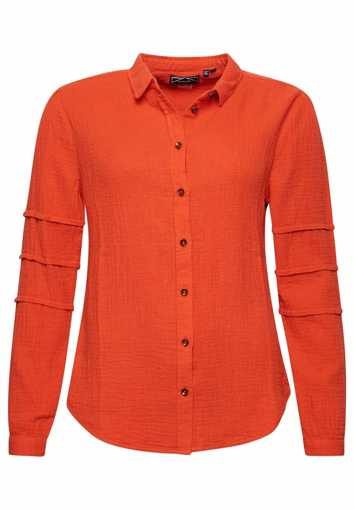 Superdry PENNY - Button-down Blouse - Pureed Pumpkin 4 Superdry PENNY - Button-down Blouse - Pureed Pumpkin - Image 4