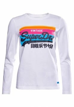 Superdry VINTAGE LOGO CALI - Long Sleeved Top - Optic -Superdry Shop 55c848c95d214542be20795387169db9