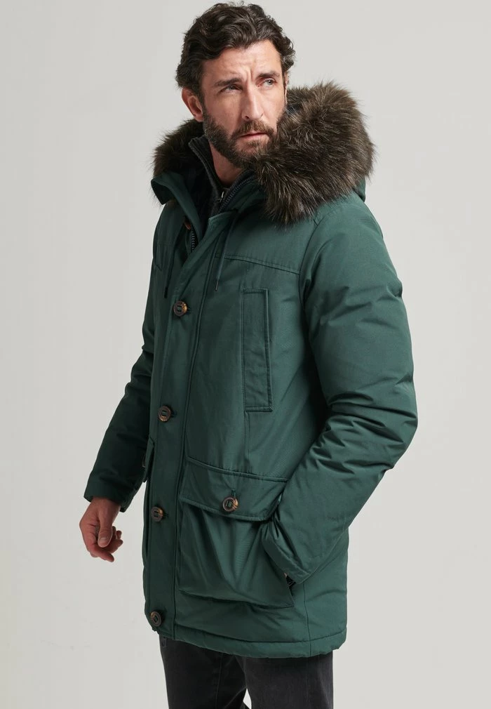 Superdry Down Coat - Emerald Green 2 Superdry Down Coat - Emerald Green - Image 2