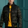 Superdry TRACK SPORT PUFFER - Winter Jacket - Camo/black