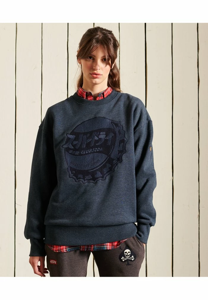 Superdry Sweatshirt - Eclipse Navy 2 Superdry Sweatshirt - Eclipse Navy - Image 2