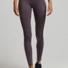 Superdry TRAIN BRANDED ELASTIC - Leggings - Trousers - Shale