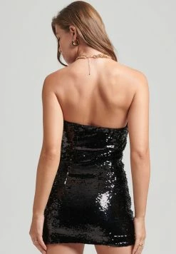 Superdry SEQUIN - Cocktail Dress / Party Dress - Black Scale Sequin -Superdry Shop 567d98904b5e42208ecf58384d77e16d