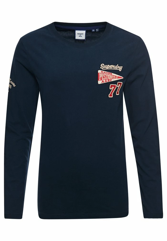 Superdry LONG SLEEVE - Long Sleeved Top - Eclipse Navy 6 Superdry LONG SLEEVE - Long Sleeved Top - Eclipse Navy - Image 6
