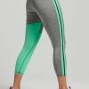 Superdry TRAINING GRAPHIC - Leggings - Trousers - Grey Marl Hot Mint