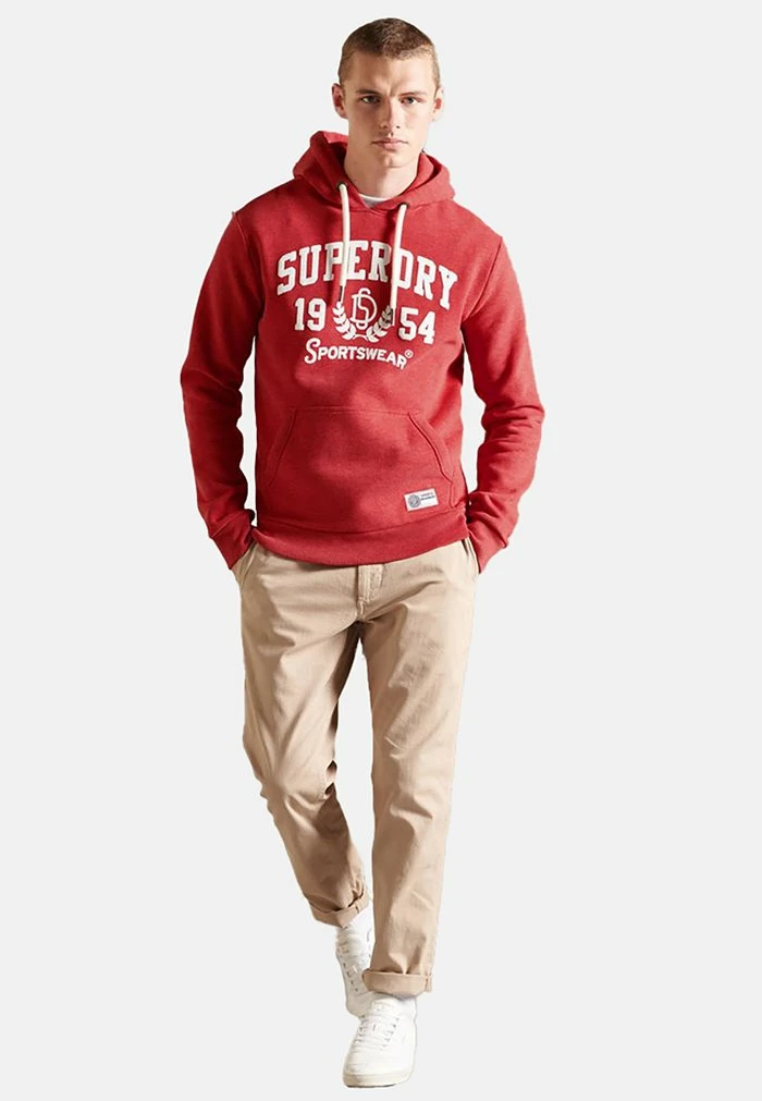 Superdry T&F - Hoodie - Rouge Red Marl 2 Superdry T&F - Hoodie - Rouge Red Marl - Image 2
