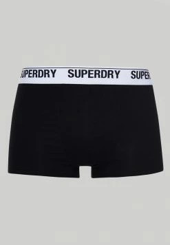 Superdry 3 PACK - Boxer Shorts - Black Grey Optic -Superdry Shop 570595a39e3b45fc8641405ce8754c1e
