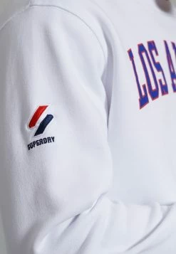 Superdry CITY COLLEGE OVERSIZED - Sweatshirt - Optic -Superdry Shop 57a0d03b42b841f08d4f2b7edfe6b746