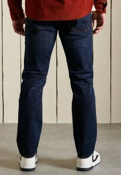 Superdry TAILORED - Straight Leg Jeans - Rutgers Dark Ink -Superdry Shop 57a817176fdc426696fa37a69a152f60