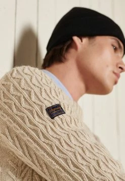 Superdry Jumper - Ecru -Superdry Shop 57e338ad31b645f98ee958446247d3f5