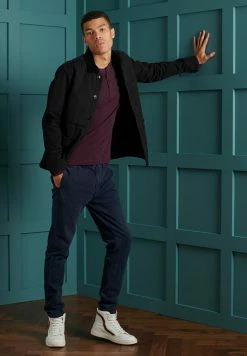 Superdry MICRO TEXTURE - Long Sleeved Top - Academy Port