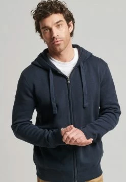 Superdry ESSENTIAL - Zip-up Sweatshirt - Eclipse Navy