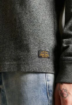 Superdry LONG SLEEVE - Long Sleeved Top - Asphalt Grit -Superdry Shop 58cefd5a26f24ccb84579a7e7c346635