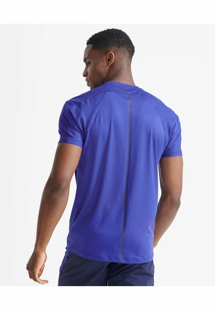 Superdry RUN - Print T-shirt - Cobalt Blue 2 Superdry RUN - Print T-shirt - Cobalt Blue - Image 2